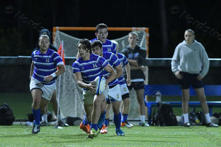 Wheaton Men\'s Rugby vs Mass Maritime.  Photo by Keith Nordstrom